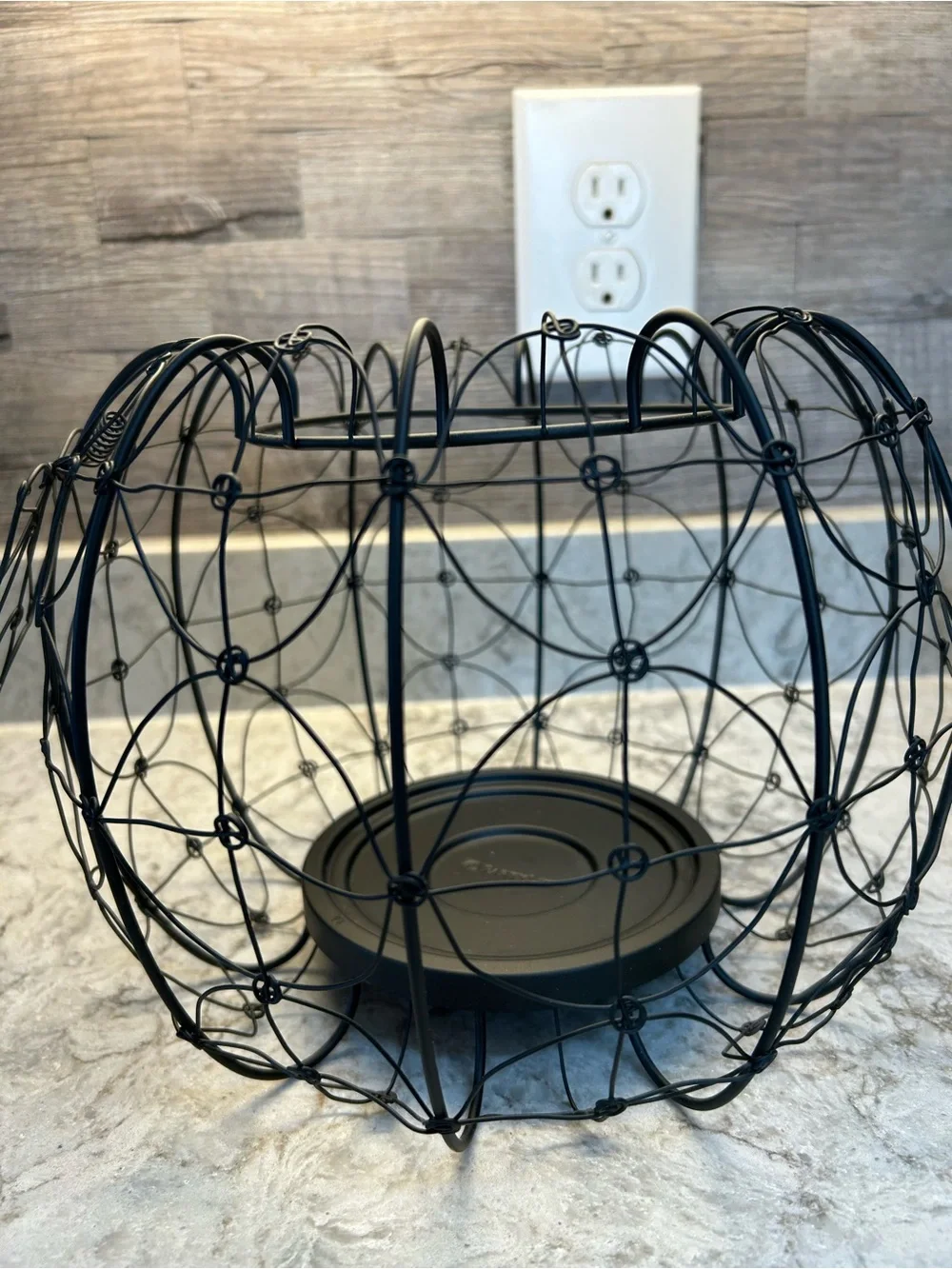PartyLite wire pumpkin